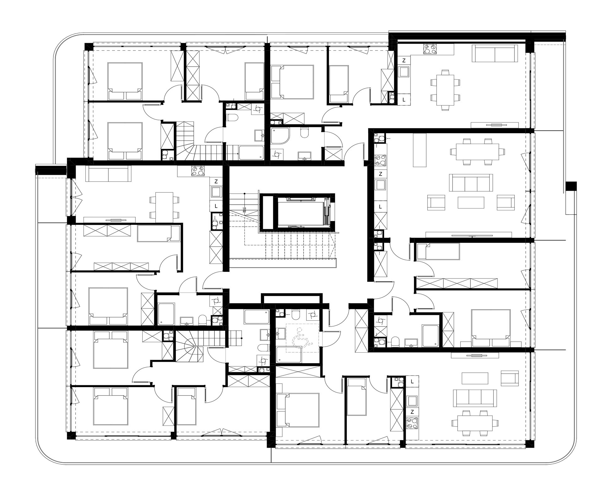 Budynek B – Piętro 1